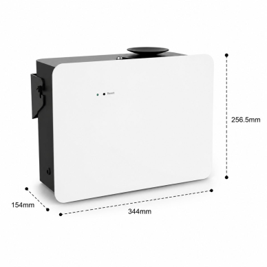 Komercyjny dyfuzor zapachowy | 8W | 500 ml | do 2000 m³ | sterowanie WiFi / Bluetooth | montaż ścienny / wolnostojący | bez użycia wody | 344x154x256,5 mm | biały 1