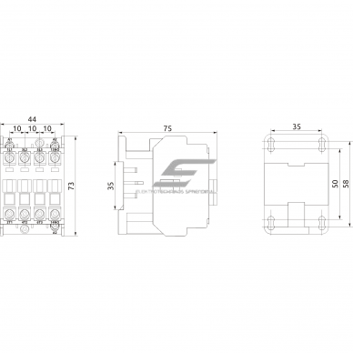 Przemysłowy stycznik magnetyczny | 3P | 12 A (AC-3) | 3 kW/230 V | 1 NO | cewka 42 V AC | IEC/EN 60947-4-1 | Promfactor Baltic FC10012042 2 Przemysłowy stycznik magnetyczny | 3P | 12 A (AC-3) | 3 kW/230 V | 1 NO | cewka 42 V AC | IEC/EN 60947-4-1 | Promfactor Baltic FC10012042 2