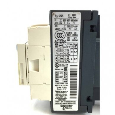 Kontaktors 3P | 25A | 230-690V | 7,5kW | Telemecanique 1