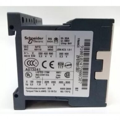 Reversing Contactor 4kW | 20A | 230-690V | LC2K0910B72 Telemecanique 1 Reversing Contactor 4kW | 20A | 230-690V | LC2K0910B72 Telemecanique 1