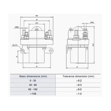 Elektromagnetiline kontaktor | 1NO | 50A | 24VDC | IP50 3
