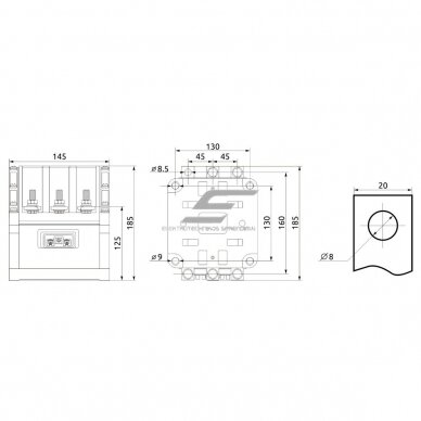 Przemysłowy stycznik magnetyczny | 3P | 160 A (AC-3) | 45 kW/230 V | 4 NO + 2 NC | cewka 110 V AC | IEC/EN 60947-4-1 | Promfactor Baltic FC60160110 1 Przemysłowy stycznik magnetyczny | 3P | 160 A (AC-3) | 45 kW/230 V | 4 NO + 2 NC | cewka 110 V AC | IEC/EN 60947-4-1 | Promfactor Baltic FC60160110 1