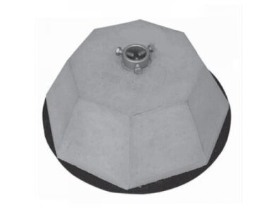 Betoninis pagrindas žaibolaidžių montavimui ant plokščio stogo | 19 kg | 12-32mm | MJPB19