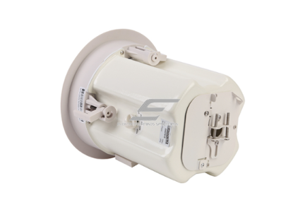 Koaksialinė lubinė garso kolonėlė | 70V/100V | 4–16 Ω | 40W | 91dB | Ø165mm | metalinės grotelės | 6.5" dydžio garsiakalbis | balta 1