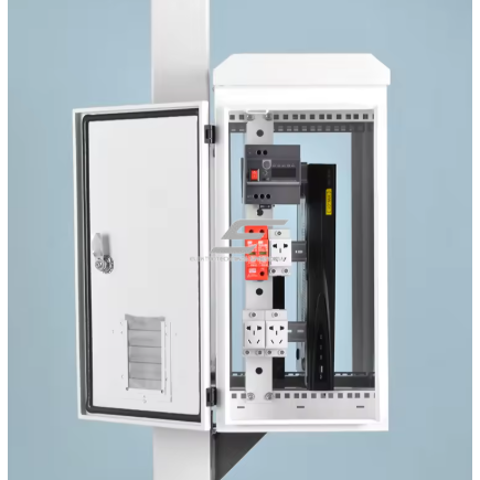 Zewnętrzna obudowa telekomunikacyjna i CCTV | ochrona telekomunikacji | stal ocynkowana na zimno 1.2 mm | IP55 | 600×600×300 mm 2