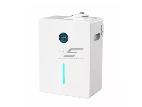 Komercinis aromato difuzorius | 28 W | 1200 ml | iki 5000 m³ | valdymas programėle | HVAC jungtis | pastatomas | 295×162×400 mm | baltas | ES-GAL-5000HFW 1