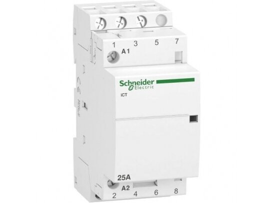Modulinis kontaktorius | 3P | 3NO | 25A | 230VAC | DIN | Schneider Electric | Acti9 | iCT | A9C20833 Modulinis kontaktorius | 3P | 3NO | 25A | 230VAC | DIN | Schneider Electric | Acti9 | iCT | A9C20833