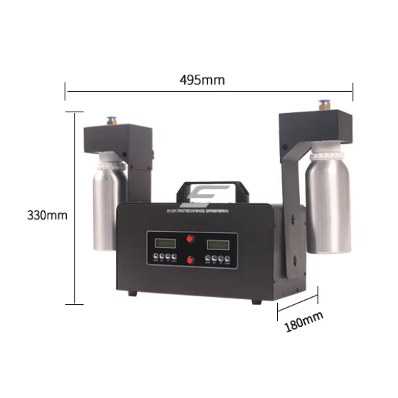 Commercial aroma diffuser | 14W | 1000 ml | up to 6000 m³ | HVAC integration | APP control | floor-standing | dry diffusion technology | 495x180x330 mm | black 2
