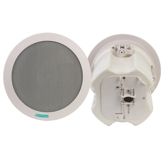Koaksiālais griestu skaļrunis | 70V/100V | 4–16 Ω | 20W | 90dB | metāla režģis | 5" skaļrunis 1