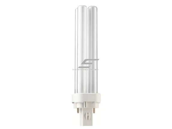 Kompaktinė liuminescencinė lempa G24d-2 | 18W | 4000K | 1200lm | 150x27mm | 2pin | Master Philips