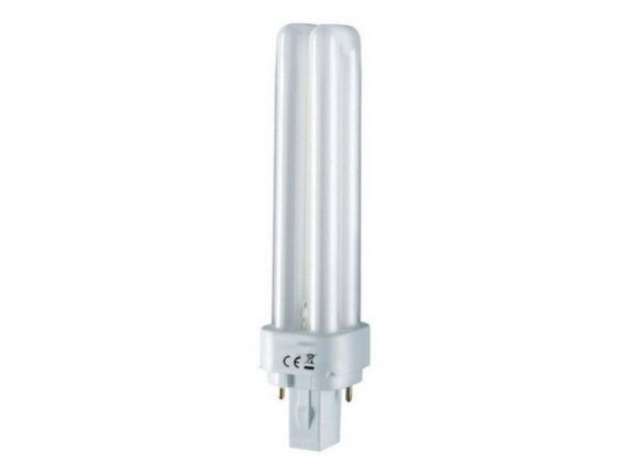 Kompaktinė liuminescencinė lempa G24q-3 | 26W | 3000K | 1800lm | Dulux D/E | Osram | 4050300327235 Kompaktinė liuminescencinė lempa G24q-3 | 26W | 3000K | 1800lm | Dulux D/E | Osram | 4050300327235