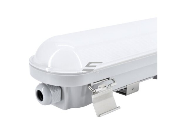Pramoninis hermetinis LED šviestuvas | garažų tipo | 46W | 230V | 4000K | 7800lm | 1465x75x73mm | virštinkinis | IP66 | Bemko | C17-HLA3-150-460-4K | 5900280982612 1