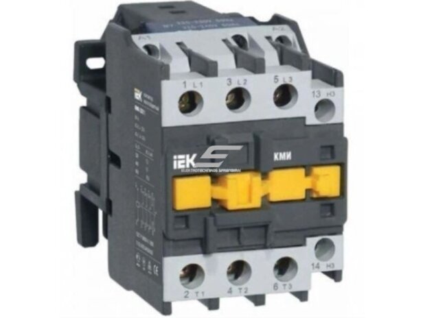 Kontaktorius | 1NO | 3P | 5.5kW | 12A | 400V | IP20 | IEK | IEK-5,5KW-12A-400V-11210 |