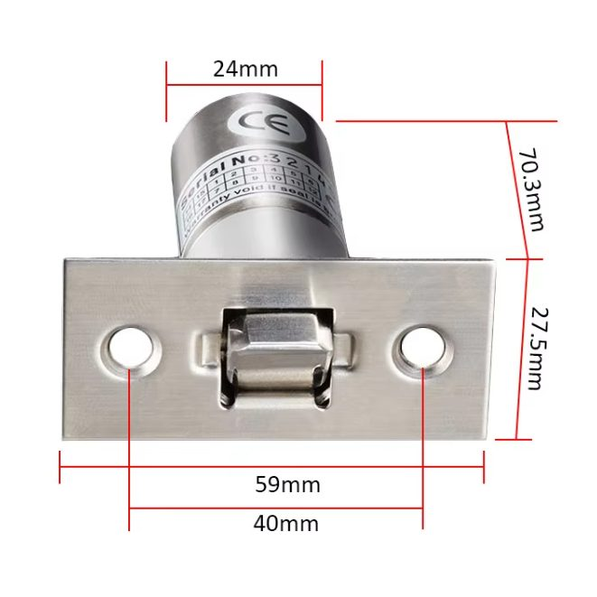 Elektriline solenoidlukk | 12V DC | 300 kg | 70.3x59x27.5 mm | roostevaba teras | uste ja kappide lukustamiseks 2 Elektriline solenoidlukk | 12V DC | 300 kg | 70.3x59x27.5 mm | roostevaba teras | uste ja kappide lukustamiseks 2