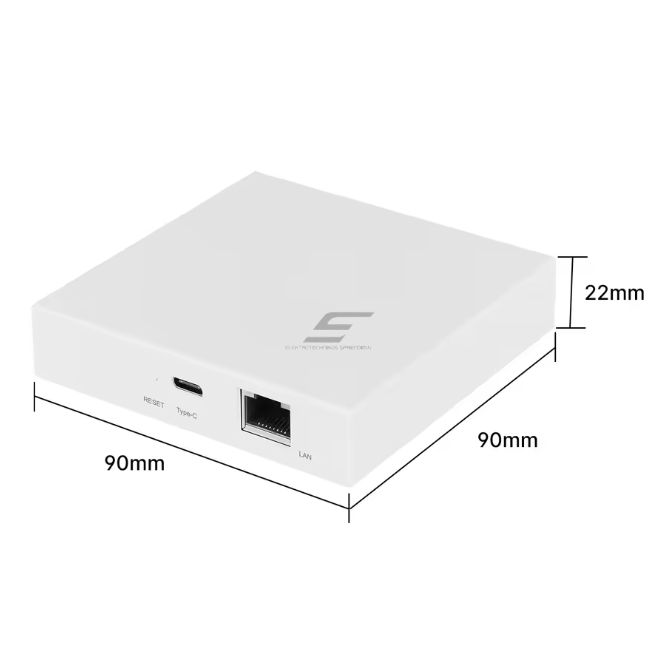 Universāls viedās mājas vadības centrs | ierīču savienošanai un vadībai | ar MATTER atbalstu | Zigbee / Thread | Google Home un Alexa | MOES MZHUB 1