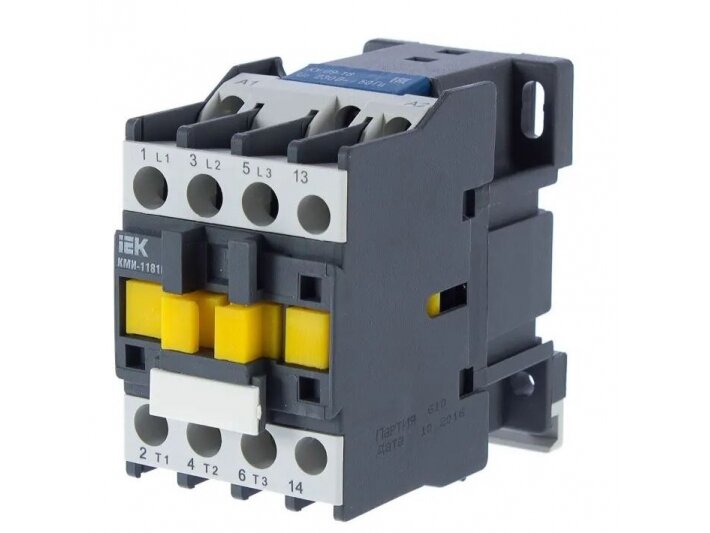 Kontaktorius | 1NO | 3P | 4kW | 18A | 230V | IP20 | IEK | IEK-4KW-18A-230V-3P-1NO 1 Kontaktorius | 1NO | 3P | 4kW | 18A | 230V | IP20 | IEK | IEK-4KW-18A-230V-3P-1NO 1
