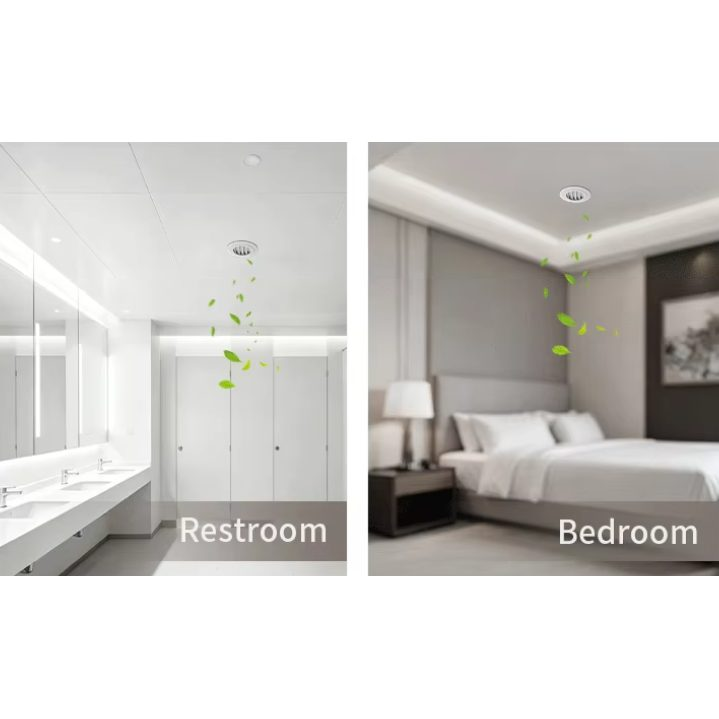Centrālais kanāla aromāta difuzors | 17W | 1000 ml | līdz 2000 m³ | APP vadība | HVAC integrācija | 201x91x187 mm | griestu montāža 3 Centrālais kanāla aromāta difuzors | 17W | 1000 ml | līdz 2000 m³ | APP vadība | HVAC integrācija | 201x91x187 mm | griestu montāža 3