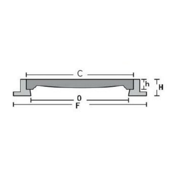 Composite sewer manhole / technical access cover | hatch | Ø900mm | C250 | two-part cover | SMC | black 3