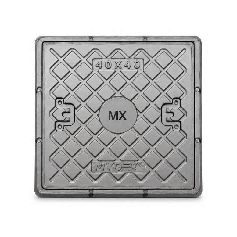 Kompozītmateriāla kanalizācijas akas / tehniskās atveres vāks | lūka | 600x600x38,2mm | 800kg | SMC Kompozītmateriāla kanalizācijas akas / tehniskās atveres vāks | lūka | 600x600x38,2mm | 800kg | SMC