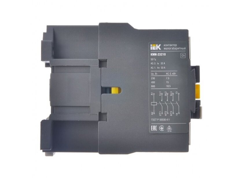 Kontaktorius | 1NO | 3P | 15kW | 32A | 400V | IP20 | IEK | IEK-15KW-32A-400V-23210 1 Kontaktorius | 1NO | 3P | 15kW | 32A | 400V | IP20 | IEK | IEK-15KW-32A-400V-23210 1