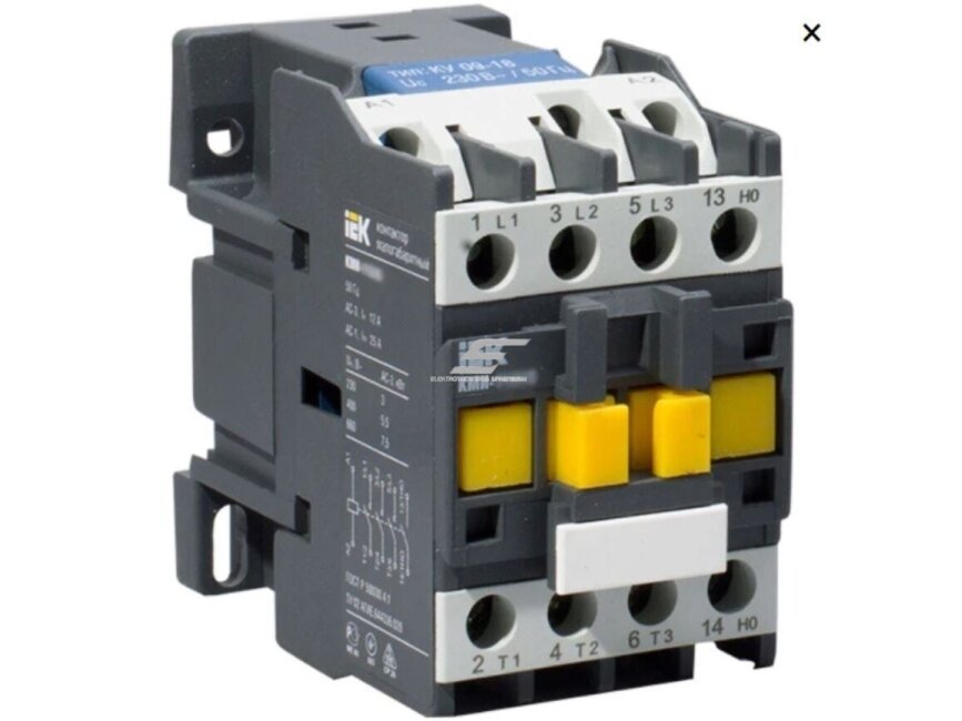 Kontaktorius | 1NC | 3P | 4kW | 18A | 230V | IP20 | IEK | IEK-4W-18A-230V Kontaktorius | 1NC | 3P | 4kW | 18A | 230V | IP20 | IEK | IEK-4W-18A-230V