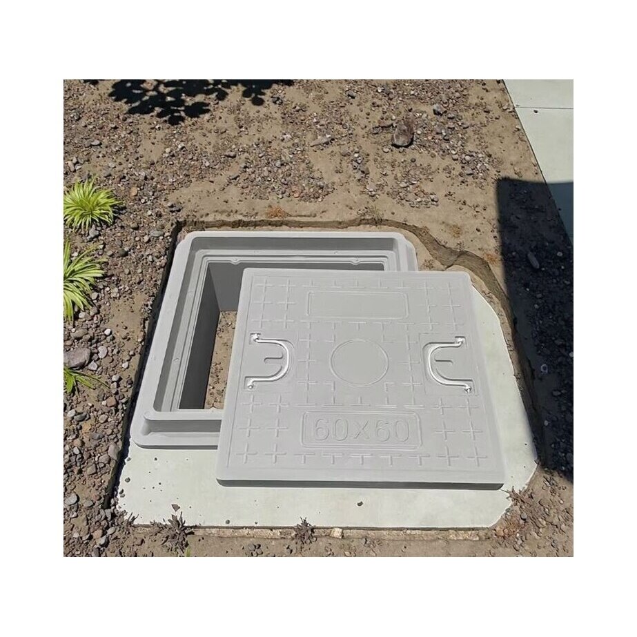Kompozītmateriāla kanalizācijas akas / tehniskās atveres vāks | lūka | 600x600x38,2mm | 800kg | SMC 1 Kompozītmateriāla kanalizācijas akas / tehniskās atveres vāks | lūka | 600x600x38,2mm | 800kg | SMC 1