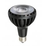 Kryptinė-reflektorinė LED lemputė E27 25W/230V 2700K PAR30 juoda OPTONICA