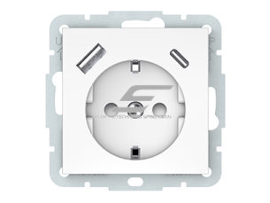 Kištukinis lizdas | 1 vietos | su įžeminimu | su USB-A ir USB-C lizdais | 16A | potinkinis | IP20 | baltas | Vilma | QR1000 | RP16-002-22/USB-C/USB-A | 4779101005271