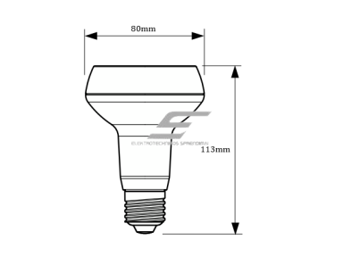 Kryptinė-reflektorinė LED lemputė E27 | 7W | 2700K | 667lm | Philips | 8718696584088 Kryptinė-reflektorinė LED lemputė E27 | 7W | 2700K | 667lm | Philips | 8718696584088