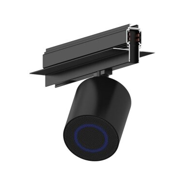 Virziena skaļrunis | 10mm magnētiskajai sliedei | ar Bluetooth | 10W | 24-48VDC | Ø65x75mm | melns Virziena skaļrunis | 10mm magnētiskajai sliedei | ar Bluetooth | 10W | 24-48VDC | Ø65x75mm | melns
