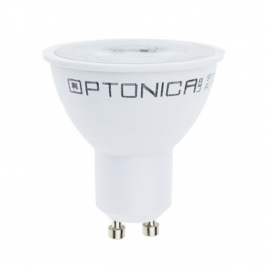 Virziena LED spuldze GU10 Optonica SP7-A3 | piltuves formas | 7 W | 4500K | 560 lm | 38° | 57 × 50 mm | balta | IP20 Virziena LED spuldze GU10 Optonica SP7-A3 | piltuves formas | 7 W | 4500K | 560 lm | 38° | 57 × 50 mm | balta | IP20