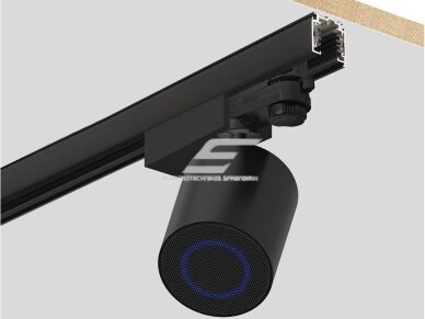 Kryptinė garso kolonėlė | 4 laidų bėgeliui | su Bluetooth | 10W | 85-265VDC | Ø65x75mm | juoda 3 Kryptinė garso kolonėlė | 4 laidų bėgeliui | su Bluetooth | 10W | 85-265VDC | Ø65x75mm | juoda 3
