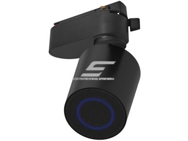 Kryptinė garso kolonėlė | 2 laidų bėgeliui | su Bluetooth | 10W | 85-265VDC | Ø65x75mm | juoda Kryptinė garso kolonėlė | 2 laidų bėgeliui | su Bluetooth | 10W | 85-265VDC | Ø65x75mm | juoda
