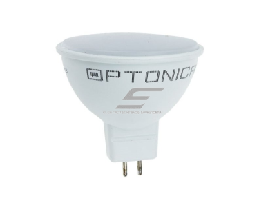 Kryptinė LED lemputė GU 5.3 Optonica SP7-A2 | piltuvo formos | 7 W | 560 lm | 110° | 6000 K | 12 V DC | 50 x 47 mm | balta | IP20