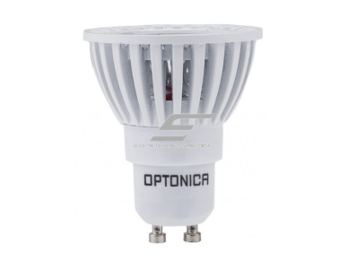 Kryptinė LED lemputė GU10 Optonica SP6-A4 | piltuvo formos | 6 W | 6000K | 480 lm | 50° | 50 × 55 mm | balta | IP20 Kryptinė LED lemputė GU10 Optonica SP6-A4 | piltuvo formos | 6 W | 6000K | 480 lm | 50° | 50 × 55 mm | balta | IP20