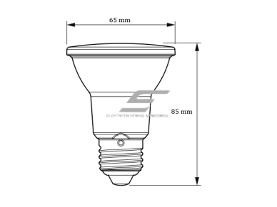 Kryptinė LED lemputė E27 | 6W | 4000K | 540lm | Philips | 8719514443143 1