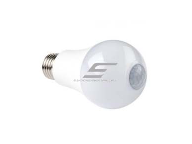 LED lemputė su PIR judesio jutikliu E27 | Optonica SP7-A6 | 7W | 4500K | 560 lm | 360° | balta | IP20 1 LED lemputė su PIR judesio jutikliu E27 | Optonica SP7-A6 | 7W | 4500K | 560 lm | 360° | balta | IP20 1