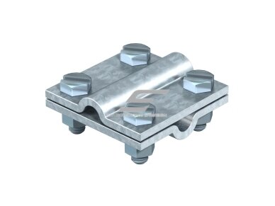 Kryžminė įžeminimo jungtis | 20 mm elektrodas | 30–40 mm juosta | 8–10 mm viela | cinkuotas plienas | 111356 Kryžminė įžeminimo jungtis | 20 mm elektrodas | 30–40 mm juosta | 8–10 mm viela | cinkuotas plienas | 111356