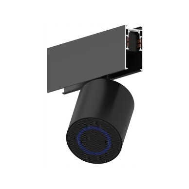 Kierunkowy głośnik | do szyny magnetycznej 15mm | z Bluetooth | 10W | 24-48VDC | Ø65x75mm | czarny 1