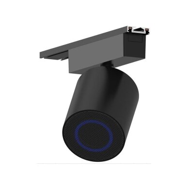 Virziena skaļrunis | 6mm magnētiskajai sliedei | ar Bluetooth | 10W | 24-48VDC | Ø65x75mm | melns 1