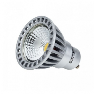 Направленная LED лампа GU10 Optonica SP4-A2 | воронкообразной формы | 4 W | 4500K | 320 lm | 50° | диммируемая | 50 × 55 mm | серебристая | IP20 1 Направленная LED лампа GU10 Optonica SP4-A2 | воронкообразной формы | 4 W | 4500K | 320 lm | 50° | диммируемая | 50 × 55 mm | серебристая | IP20 1