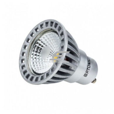 Kierunkowa żarówka LED GU10 Optonica SP4-A2 | w kształcie lejka | 4 W | 6000K | 320 lm | 50° | 50 × 55 mm | srebrna | IP20 1 Kierunkowa żarówka LED GU10 Optonica SP4-A2 | w kształcie lejka | 4 W | 6000K | 320 lm | 50° | 50 × 55 mm | srebrna | IP20 1
