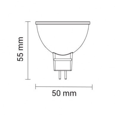 Kierunkowa lampa LED GU 5.3 Optonica SP6-A3 | w kształcie lejka | 6 W | 400 lm | 50° | 6000 K | 12 V DC | 55 x 50 mm | srebrna | IP20 2 Kierunkowa lampa LED GU 5.3 Optonica SP6-A3 | w kształcie lejka | 6 W | 400 lm | 50° | 6000 K | 12 V DC | 55 x 50 mm | srebrna | IP20 2