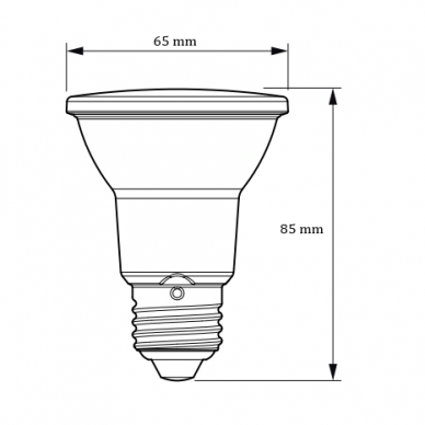 Kierunkowa lampa LED E27 | 6W | 230V | 540lm | 4000K | Philips 1