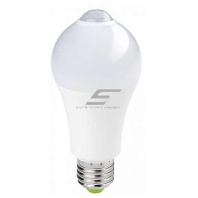 LED bulb with PIR motion sensor E27 | Optonica SP7-A6 | 7W | 4500K | 560 lm | 360° | white | IP20 LED bulb with PIR motion sensor E27 | Optonica SP7-A6 | 7W | 4500K | 560 lm | 360° | white | IP20