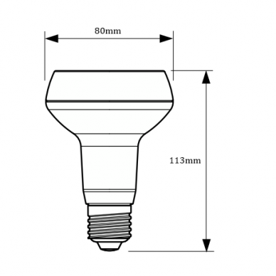 Virziena reflektora LED spuldze E27 | 7W | 230V | 667lm | 2700K | Philips 1 Virziena reflektora LED spuldze E27 | 7W | 230V | 667lm | 2700K | Philips 1