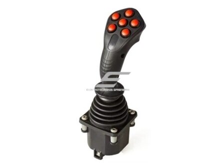 Kranų valdymo pultas | vairalazdė | joystick | 6 mygtukų | 36VDC | 0,25W Kranų valdymo pultas | vairalazdė | joystick | 6 mygtukų | 36VDC | 0,25W