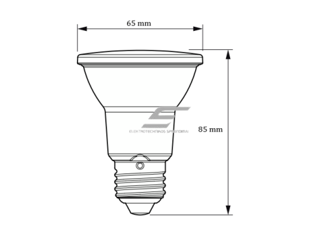 Kryptinė LED lemputė E27 | 6W | 4000K | 540lm | Philips | 8719514443143 1