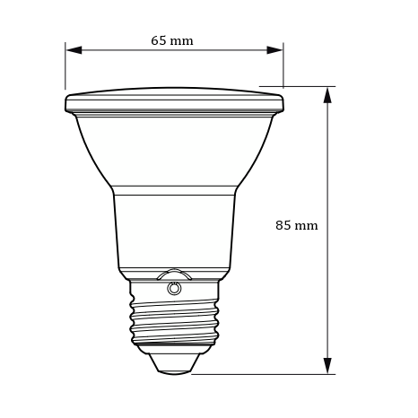 Kierunkowa lampa LED E27 | 6W | 230V | 540lm | 4000K | Philips 1