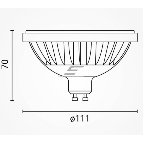 Направленная LED лампа GU10 Optonica SP15-A1 | воронкообразной формы | 15W | 1200 lm | 2700 K | 30° освещение | 111 × 58 mm | белая | IP20 2 Направленная LED лампа GU10 Optonica SP15-A1 | воронкообразной формы | 15W | 1200 lm | 2700 K | 30° освещение | 111 × 58 mm | белая | IP20 2